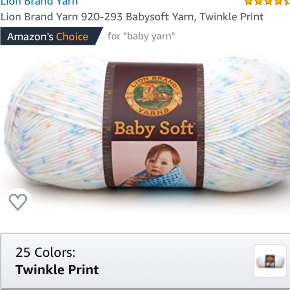 Twinkle print yarn